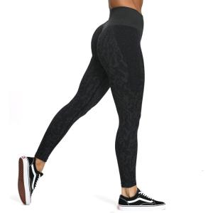 imageAoxjox Seamless Scrunch Legging for Women Asset Tummy Control Workout Gym Fitness Sport Active Yoga PantsBlack Butterfly Camo