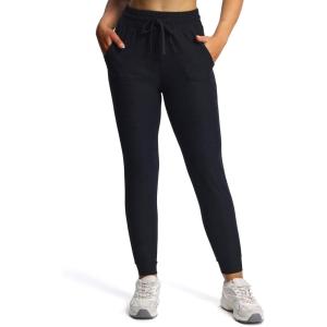 imageAoxjox Sweatpants for Women Lounge Joggers with Pockets High Waisted Drawstring Running Sweatpant Lounge Pants 275quotBlack Heather