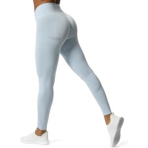 imageAoxjox Workout Seamless Leggings for Women Smile Contour High Waisted Athletic Yoga Pants Tights 26quotA Kentucky Blue Marl