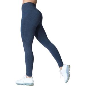 imageAoxjox Workout Seamless Leggings for Women Smile Contour High Waisted Athletic Yoga Pants Tights 26quotB Navy Marl
