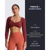 imageAoxjox Flare Leggings for Women Hidden Scrunch Butt Lifting High Waisted Wide Leg Yoga Pants 30quot32quot34quotEarthy Brown