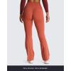 imageAoxjox Flare Leggings for Women Hidden Scrunch Butt Lifting High Waisted Wide Leg Yoga Pants 30quot32quot34quotEarthy Brown