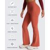 imageAoxjox Flare Leggings for Women Hidden Scrunch Butt Lifting High Waisted Wide Leg Yoga Pants 30quot32quot34quotEarthy Brown