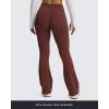 imageAoxjox Flare Leggings for Women Hidden Scrunch Butt Lifting High Waisted Wide Leg Yoga Pants 30quot32quot34quotRum Raisin