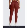 imageAoxjox High Waisted Workout Leggings for Women Scrunch Tummy Control Luna Buttery Soft Yoga Pants 26quotBurgundy