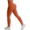 imageAoxjox High Waisted Workout Leggings for Women Scrunch Tummy Control Luna Buttery Soft Yoga Pants 26quotEarthy Brown