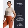 imageAoxjox High Waisted Workout Leggings for Women Scrunch Tummy Control Luna Buttery Soft Yoga Pants 26quotEarthy Brown