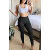 imageAoxjox Womens High Waist Workout Gym Vital Seamless Leggings Yoga PantsA Black Marl