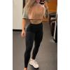 imageAoxjox Womens High Waist Workout Gym Vital Seamless Leggings Yoga PantsA Black Marl