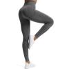 imageAoxjox Womens High Waist Workout Gym Vital Seamless Leggings Yoga PantsA Charcoal Grey Marl