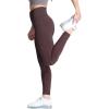 imageAoxjox Womens High Waist Workout Gym Vital Seamless Leggings Yoga PantsCherry Brown Marl