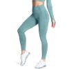 imageAoxjox Womens High Waist Workout Gym Vital Seamless Leggings Yoga PantsDark Green Marl