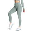imageAoxjox Womens High Waist Workout Gym Vital Seamless Leggings Yoga PantsKhaki Marl