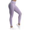 imageAoxjox Womens High Waist Workout Gym Vital Seamless Leggings Yoga PantsLilac Marl