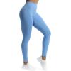 imageAoxjox Womens High Waist Workout Gym Vital Seamless Leggings Yoga PantsSky Blue Marl