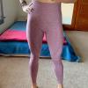 imageAoxjox Womens High Waist Workout Gym Vital Seamless Leggings Yoga PantsWine Red Marl