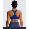 imageAoxjox Womens Workout Sports Bras Fitness Define Sculpt Racerback Bra Yoga Crop TankBellwether Blue