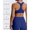 imageAoxjox Womens Workout Sports Bras Fitness Define Sculpt Racerback Bra Yoga Crop TankBellwether Blue