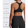 imageAoxjox Womens Workout Sports Bras Fitness Define Sculpt Racerback Bra Yoga Crop TankBlack 3 Pieces Pack