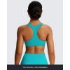 imageAoxjox Womens Workout Sports Bras Fitness Define Sculpt Racerback Bra Yoga Crop TankCascade Blue