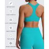 imageAoxjox Womens Workout Sports Bras Fitness Define Sculpt Racerback Bra Yoga Crop TankCascade Blue