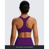 imageAoxjox Womens Workout Sports Bras Fitness Define Sculpt Racerback Bra Yoga Crop TankDark Purple
