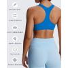 imageAoxjox Womens Workout Sports Bras Fitness Define Sculpt Racerback Bra Yoga Crop TankDirectoire Blue