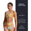 imageAoxjox Womens Workout Sports Bras Fitness Define Sculpt Racerback Bra Yoga Crop TankFlower Print