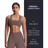 imageAoxjox Womens Workout Sports Bras Fitness Define Sculpt Racerback Bra Yoga Crop TankFudge Coffee