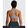imageAoxjox Womens Workout Sports Bras Fitness Define Sculpt Racerback Bra Yoga Crop TankGrey
