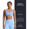 imageAoxjox Womens Workout Sports Bras Fitness Define Sculpt Racerback Bra Yoga Crop TankLight Blue