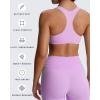 imageAoxjox Womens Workout Sports Bras Fitness Define Sculpt Racerback Bra Yoga Crop TankLilac Purple