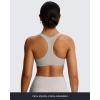 imageAoxjox Womens Workout Sports Bras Fitness Define Sculpt Racerback Bra Yoga Crop TankMink