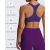 imageAoxjox Womens Workout Sports Bras Fitness Define Sculpt Racerback Bra Yoga Crop TankMulberry Purple