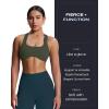 imageAoxjox Womens Workout Sports Bras Fitness Define Sculpt Racerback Bra Yoga Crop TankOlive Green