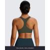 imageAoxjox Womens Workout Sports Bras Fitness Define Sculpt Racerback Bra Yoga Crop TankOlive Green