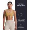 imageAoxjox Womens Workout Sports Bras Fitness Define Sculpt Racerback Bra Yoga Crop TankParchment Yellow