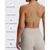 imageAoxjox Womens Workout Sports Bras Fitness Define Sculpt Racerback Bra Yoga Crop TankParchment Yellow
