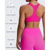 imageAoxjox Womens Workout Sports Bras Fitness Define Sculpt Racerback Bra Yoga Crop TankRose Red