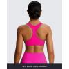 imageAoxjox Womens Workout Sports Bras Fitness Define Sculpt Racerback Bra Yoga Crop TankRose Red