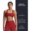 imageAoxjox Womens Workout Sports Bras Fitness Define Sculpt Racerback Bra Yoga Crop TankRumba Red
