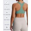 imageAoxjox Womens Workout Sports Bras Fitness Define Sculpt Racerback Bra Yoga Crop TankSage Green