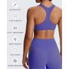 imageAoxjox Womens Workout Sports Bras Fitness Define Sculpt Racerback Bra Yoga Crop TankViolet