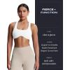 imageAoxjox Womens Workout Sports Bras Fitness Define Sculpt Racerback Bra Yoga Crop TankWhite