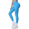 imageAoxjox Workout Leggings for Women Vanity V Waist High Waist Tummy Control Hidden Scrunch Athletic Gym Yoga Pants 24quot26quot28quotBlithe Blue