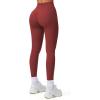 imageAoxjox Workout Leggings for Women Vanity V Waist High Waist Tummy Control Hidden Scrunch Athletic Gym Yoga Pants 24quot26quot28quotBurgundy
