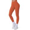 imageAoxjox Workout Leggings for Women Vanity V Waist High Waist Tummy Control Hidden Scrunch Athletic Gym Yoga Pants 24quot26quot28quotEarthy Brown