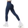 imageAoxjox Workout Leggings for Women Vanity V Waist High Waist Tummy Control Hidden Scrunch Athletic Gym Yoga Pants 24quot26quot28quotNavy