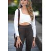 imageAoxjox Workout Updated Mila Leggings for Women High Waisted Tummy Control Drawcord Yoga Pants 245quot265quot285quotMulch