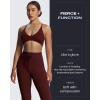 imageAoxjox Workout Updated Mila Leggings for Women High Waisted Tummy Control Drawcord Yoga Pants 245quot265quot285quotRum Raisin